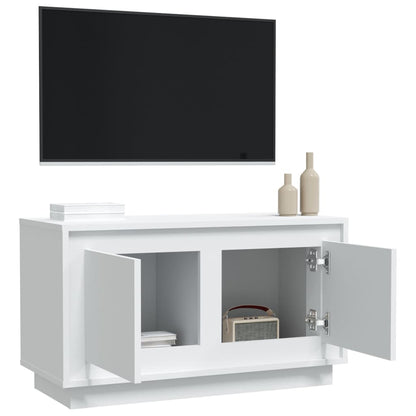 TV-Schrank Weiß 80x35x45 cm Holzwerkstoff