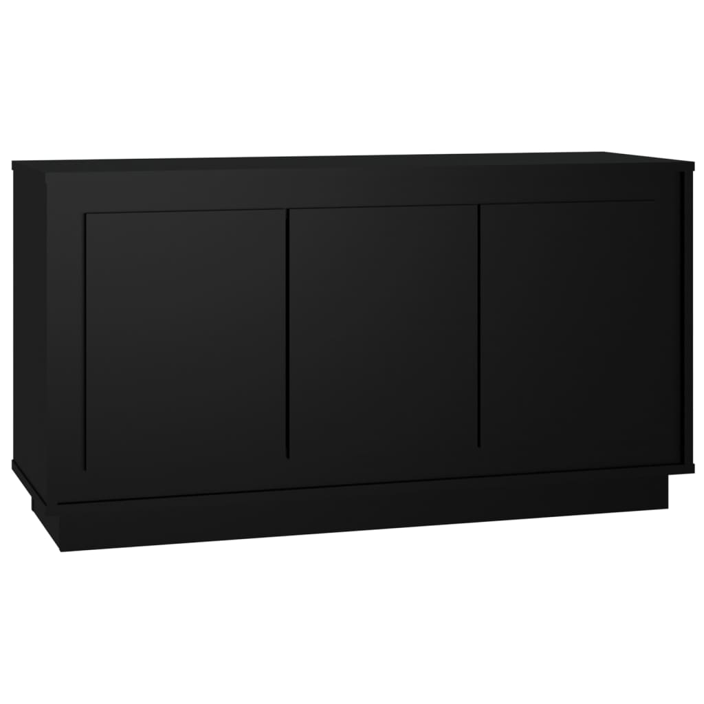 Sideboard Schwarz 102x35x55 cm Holzwerkstoff