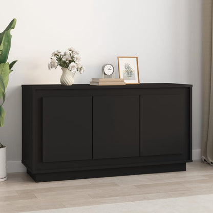 Sideboard Schwarz 102x35x55 cm Holzwerkstoff