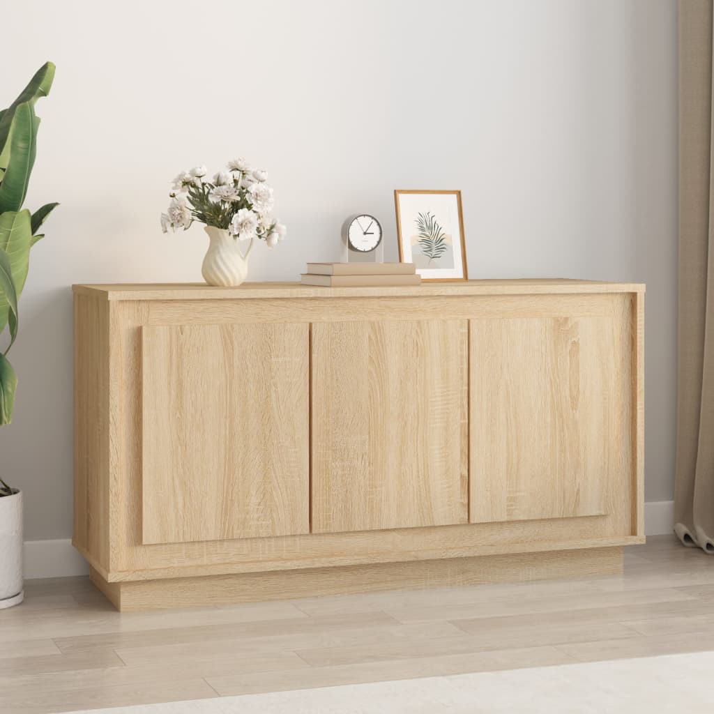 Sideboard Sonoma-Eiche 102x35x55 cm Holzwerkstoff