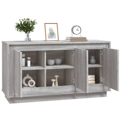 Sideboard Grau Sonoma 102x35x55 cm Holzwerkstoff