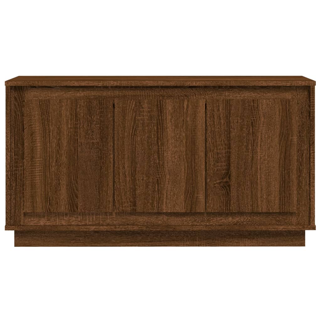 Sideboard Braun Eichen-Optik 102x35x55 cm Holzwerkstoff