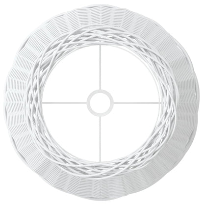 Lampenschirm Weiß Ø50x30 cm Korbweide