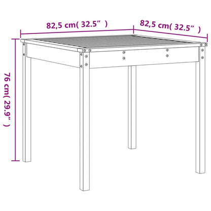 3-tlg. Garten-Bistro-Set Grau Massivholz Kiefer