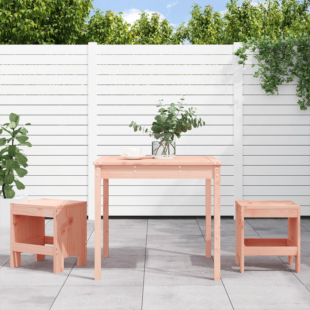 3-tlg. Garten-Bistro-Set Massivholz Douglasie