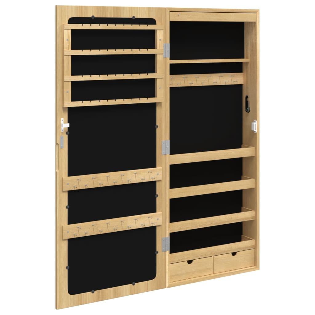 Spiegel-Schmuckschrank mit LED-Beleuchtung Wandmontage