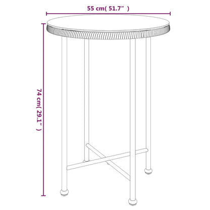 5-tlg. Garten-Essgruppe Poly Rattan