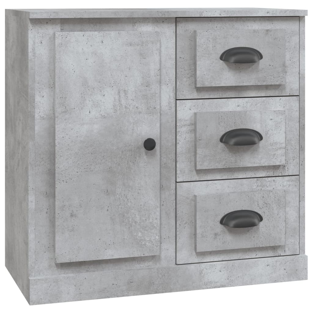 Sideboards 2 Stk. Betongrau Holzwerkstoff