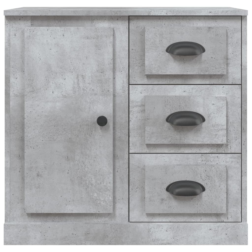 Sideboards 2 Stk. Betongrau Holzwerkstoff