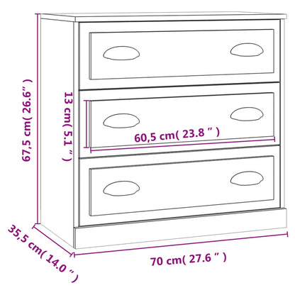 Sideboards 2 Stk. Weiß Holzwerkstoff