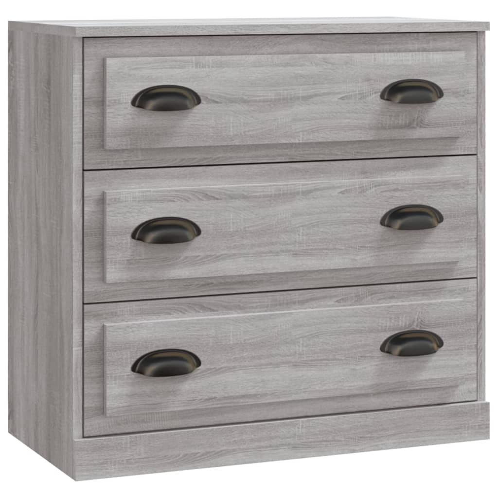 Sideboards 2 Stk. Grau Sonoma Holzwerkstoff