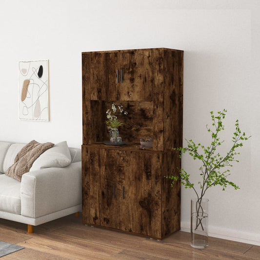 Highboard Räuchereiche Holzwerkstoff