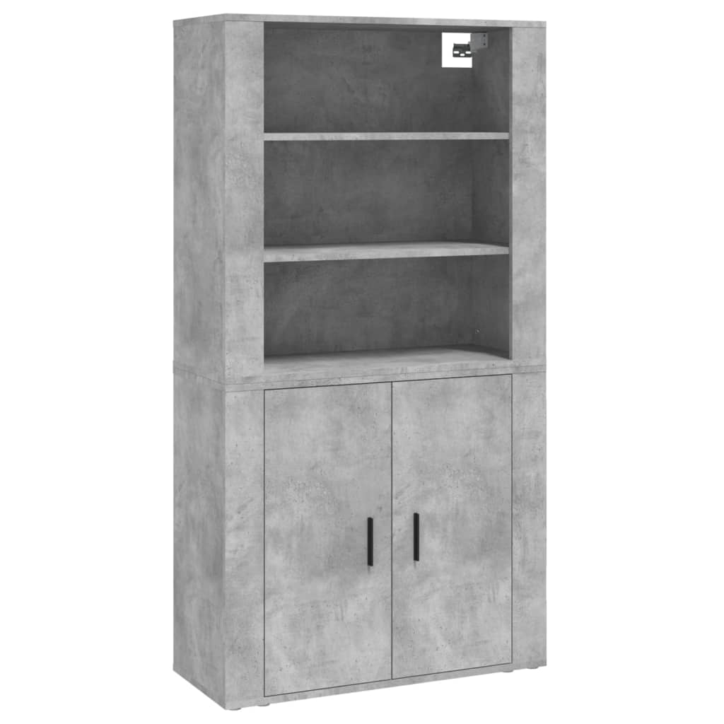 Highboard Betongrau Holzwerkstoff