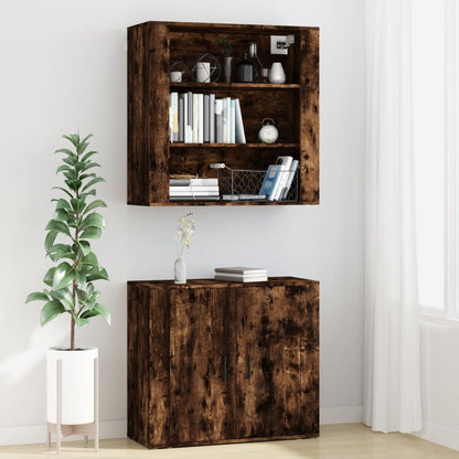 Highboard Räuchereiche Holzwerkstoff