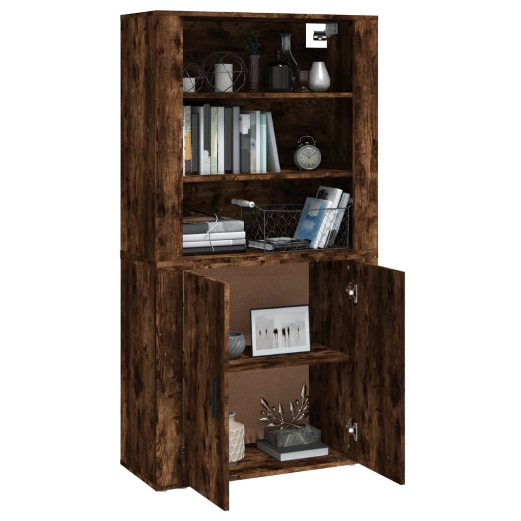 Highboard Räuchereiche Holzwerkstoff