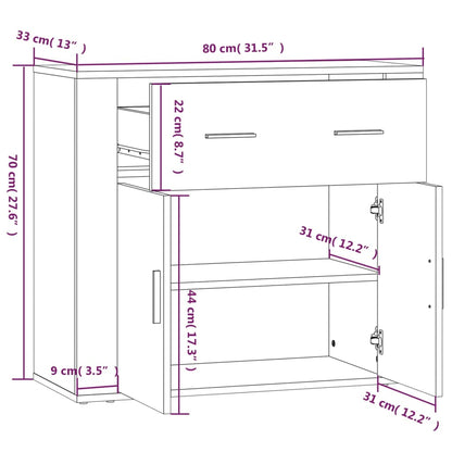 Highboard Weiß Holzwerkstoff