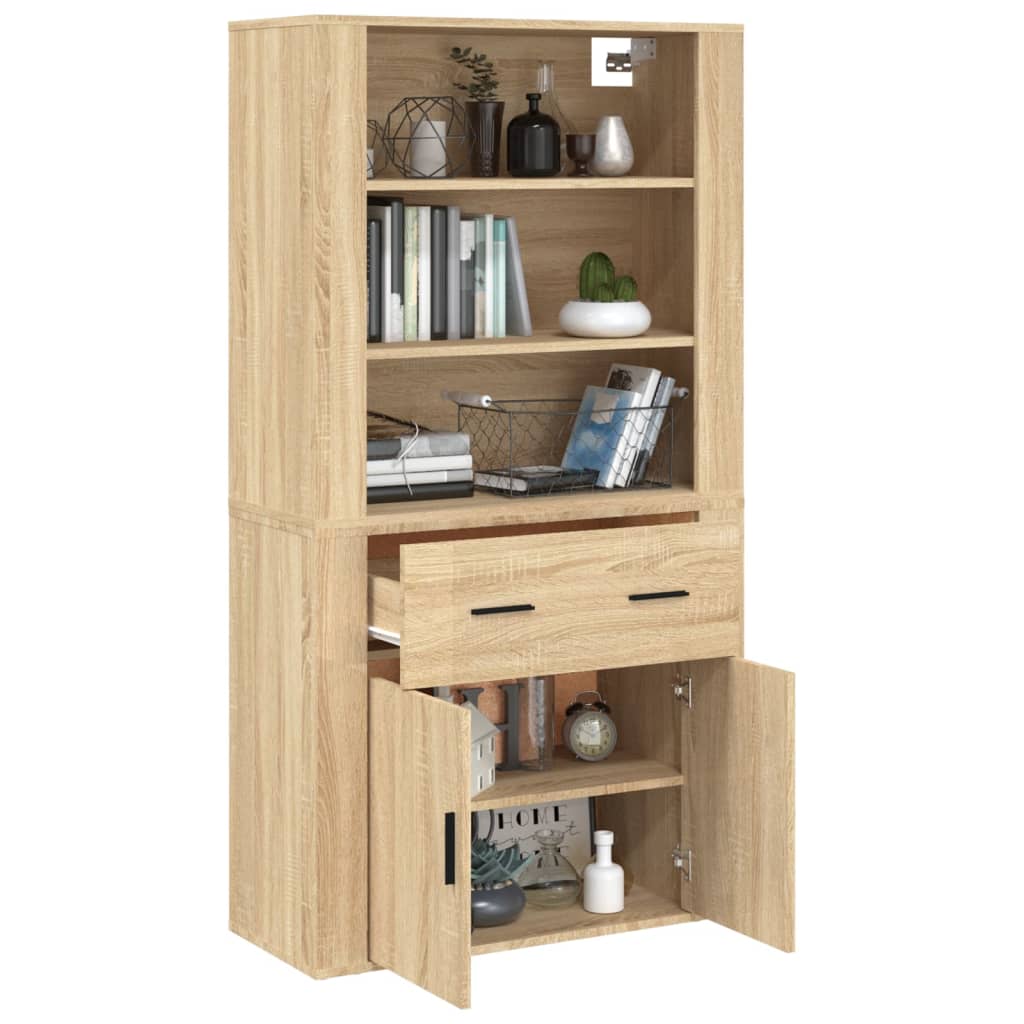 Highboard Sonoma-Eiche Holzwerkstoff