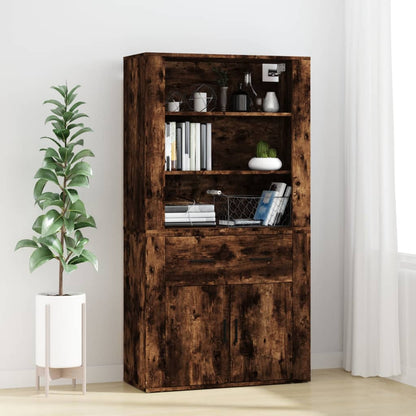 Highboard Räuchereiche Holzwerkstoff