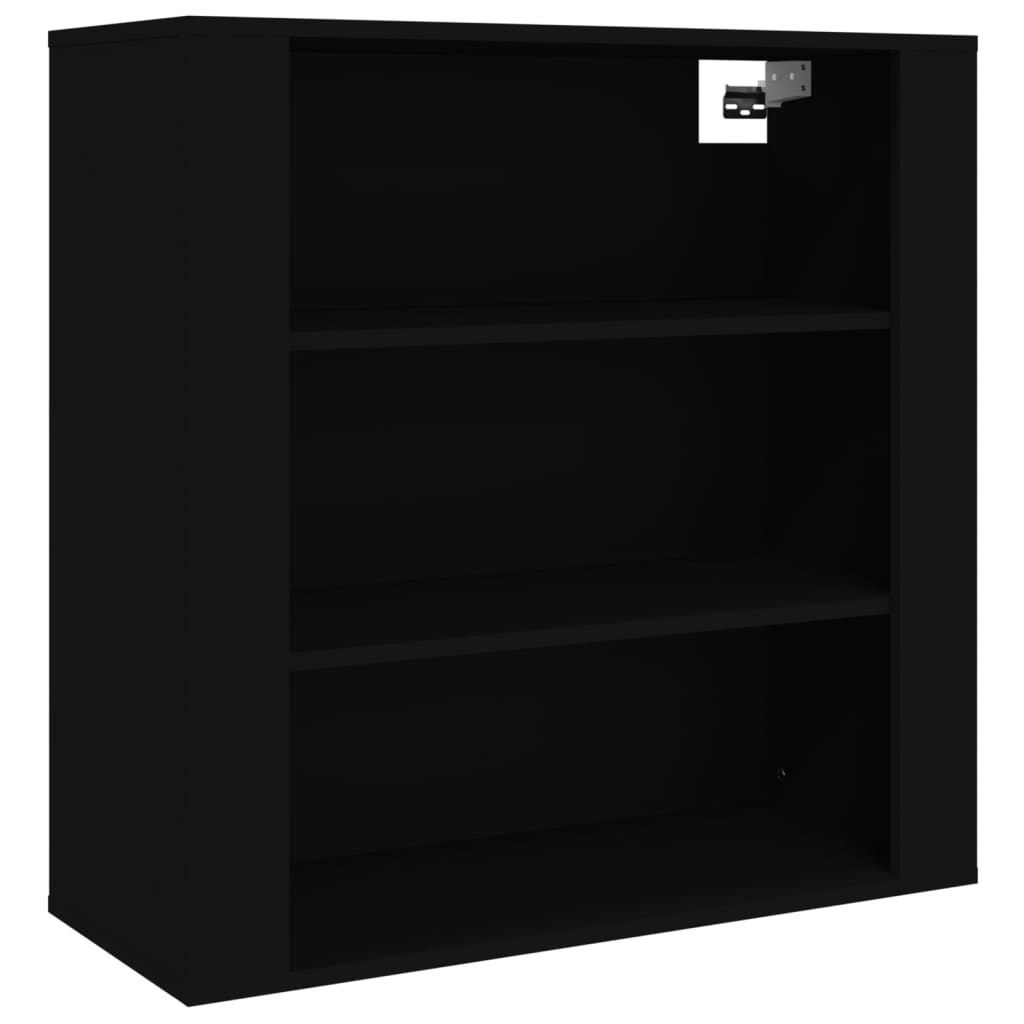 Highboard Schwarz Holzwerkstoff