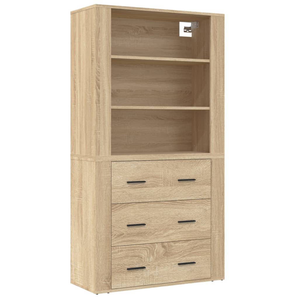 Highboard Sonoma-Eiche Holzwerkstoff