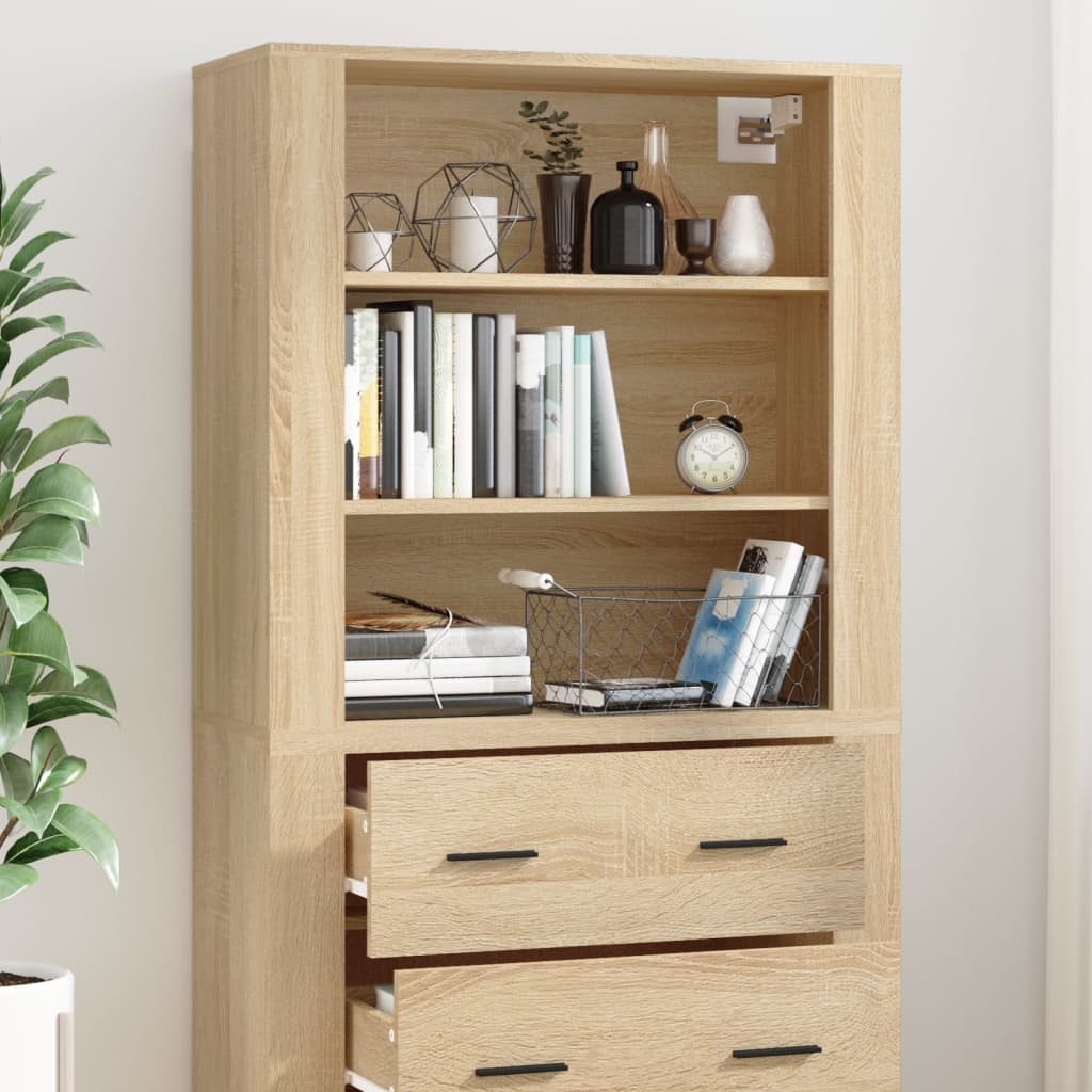 Highboard Sonoma-Eiche Holzwerkstoff