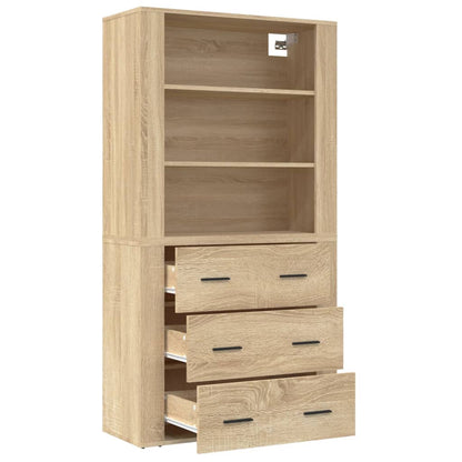 Highboard Sonoma-Eiche Holzwerkstoff