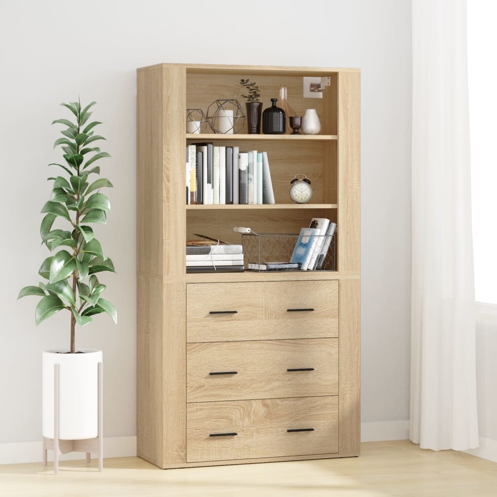 Highboard Sonoma-Eiche Holzwerkstoff