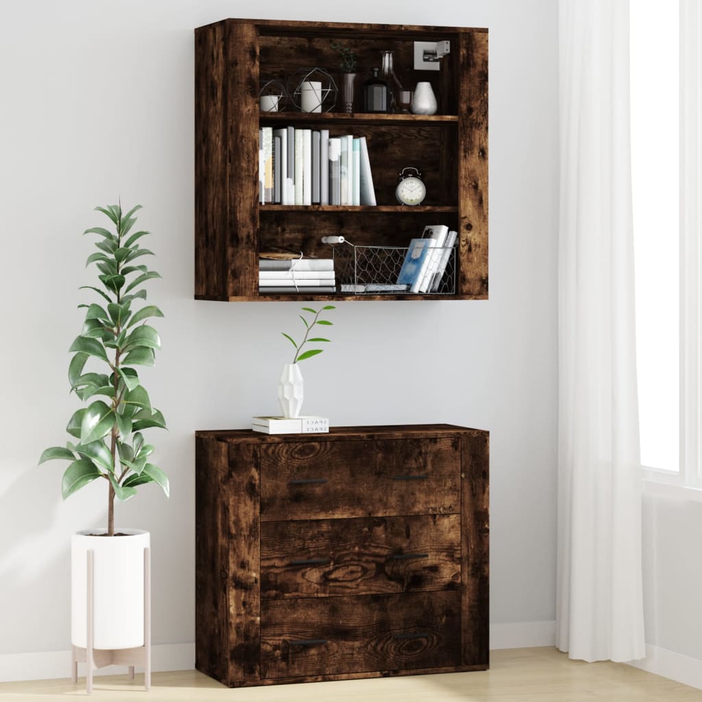 Highboard Räuchereiche Holzwerkstoff