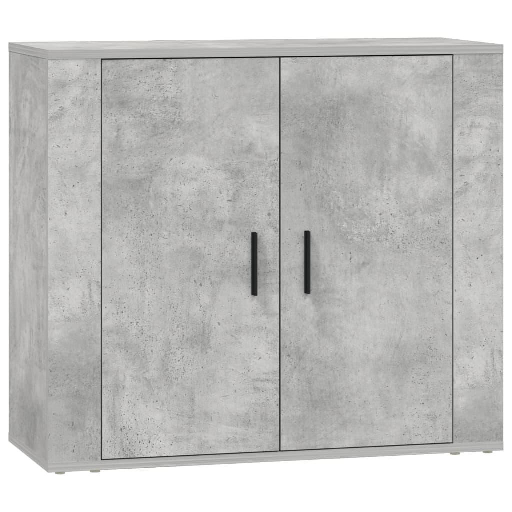 Sideboards 3 Stk. Betongrau Holzwerkstoff