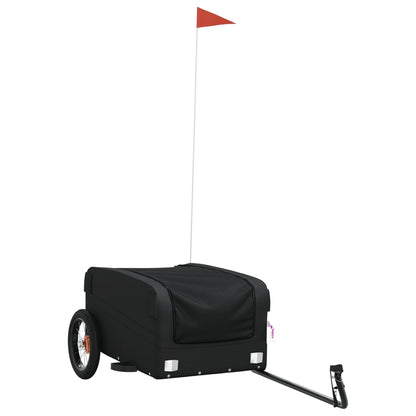 Rimorchio per bicicletta, nero, 30 kg, ferro