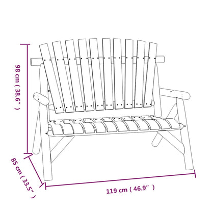 4-tlg. Garten-Lounge-Set Massivholz Fichte