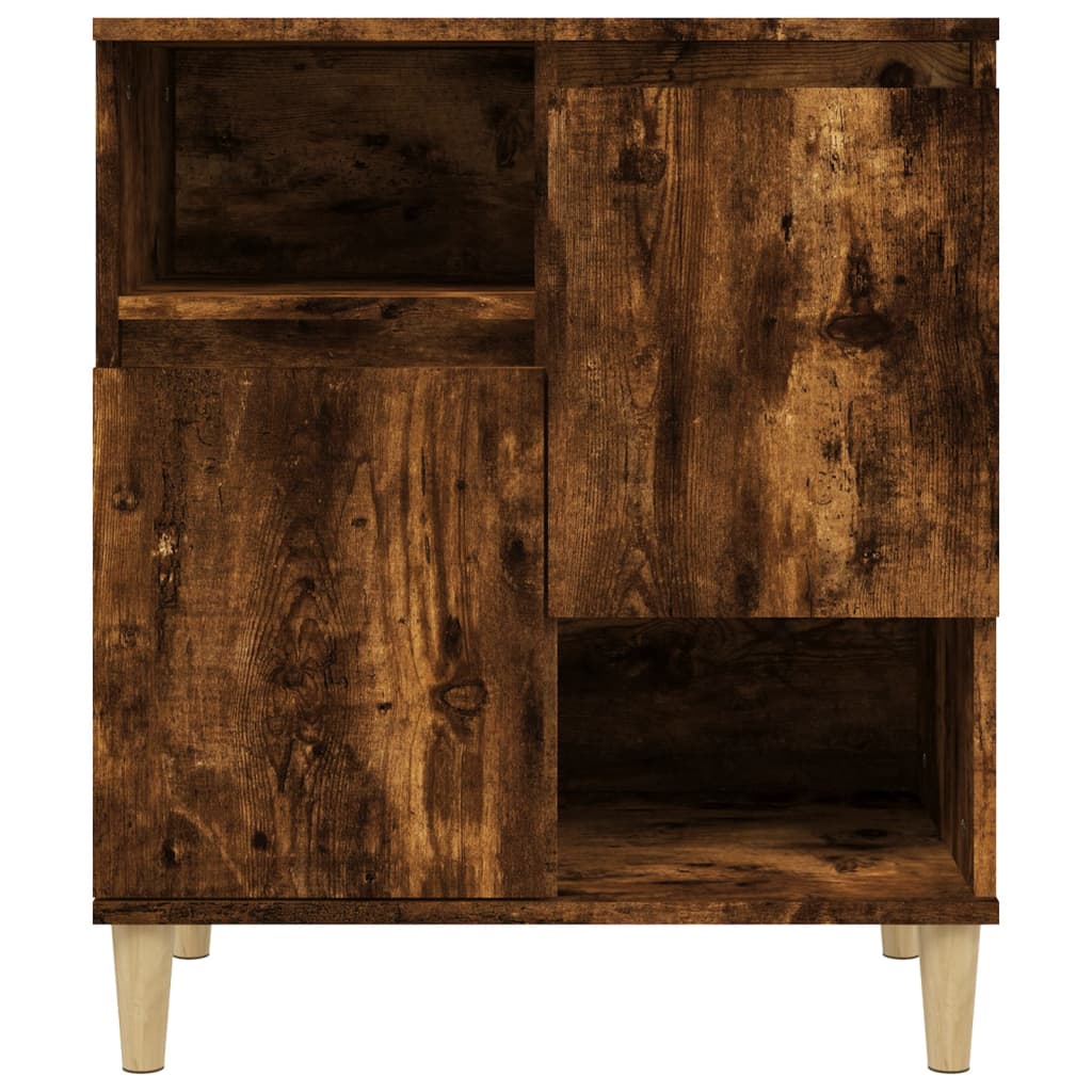 Sideboards 2 Stk. Räuchereiche 60x35x70 cm Holzwerkstoff