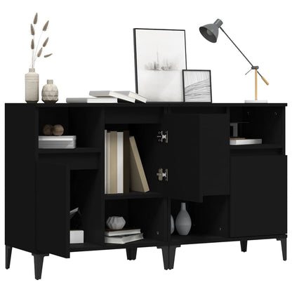 Sideboards 2 Stk. Schwarz 60x35x70 cm Holzwerkstoff