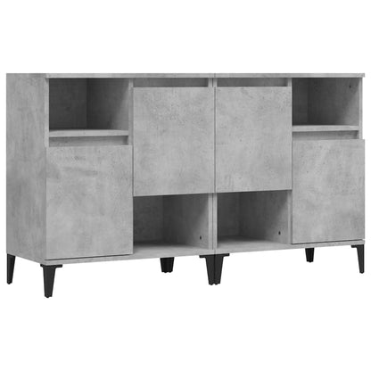 Sideboards 2 Stk. Betongrau 60x35x70 cm Holzwerkstoff