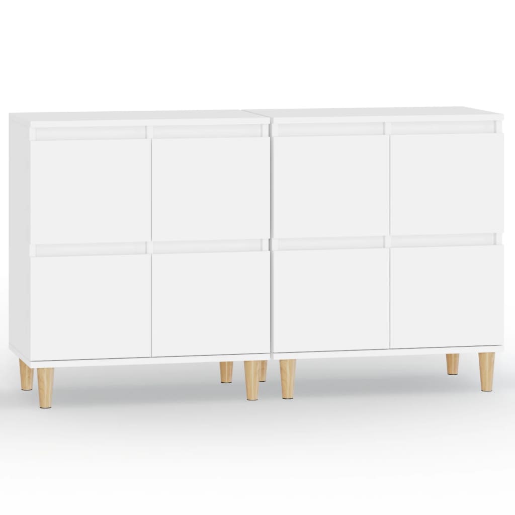 Sideboards 2 Stk. Weiß 60x35x70 cm Holzwerkstoff