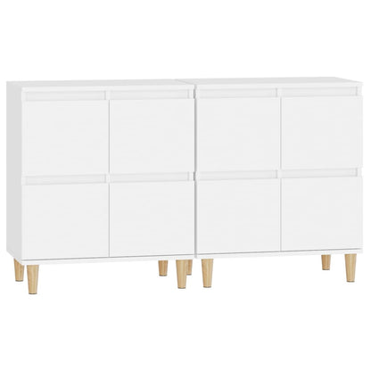 Sideboards 2 Stk. Weiß 60x35x70 cm Holzwerkstoff