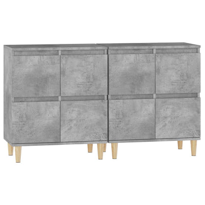 Sideboards 2 Stk. Betongrau 60x35x70 cm Holzwerkstoff