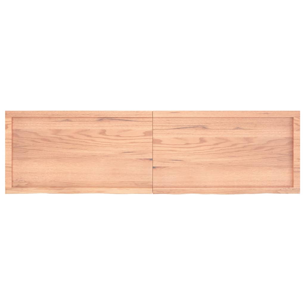 Waschtischplatte Hellbraun 180x50x(2-6) cm Massivholz Behandelt