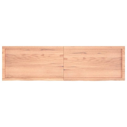 Waschtischplatte Hellbraun 180x50x(2-6) cm Massivholz Behandelt