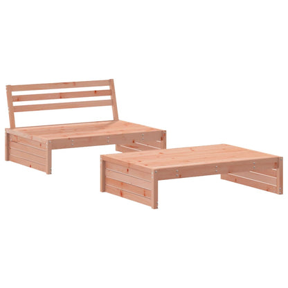 2-tlg. Garten-Lounge-Set mit Kissen Massivholz Douglasie