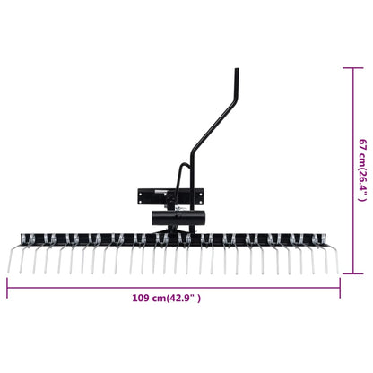 Vertikutierer für Aufsitzmäher 109 cm