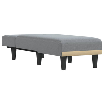 Chaiselongue Hellgrau Stoff