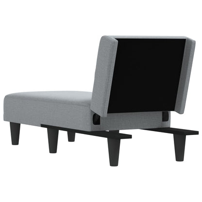 Chaiselongue Hellgrau Stoff