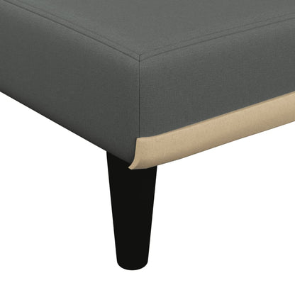 Chaiselongue Dunkelgrau Stoff