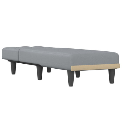 Chaiselongue Hellgrau Stoff