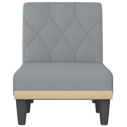 Chaiselongue Hellgrau Stoff