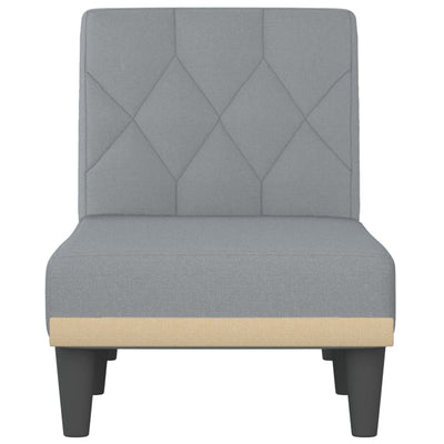 Chaiselongue Hellgrau Stoff