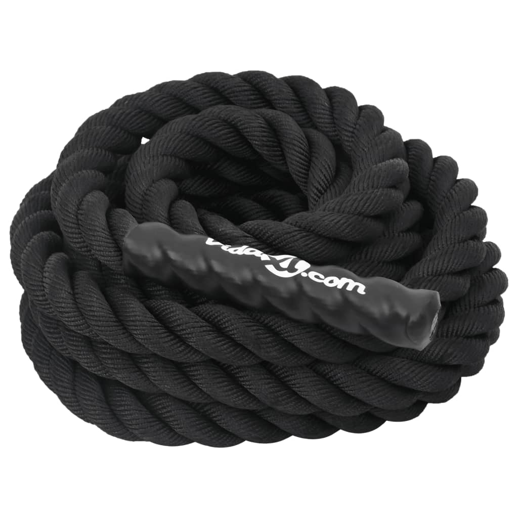 Battle Rope Schwarz 6 m 4,5 kg Polyester