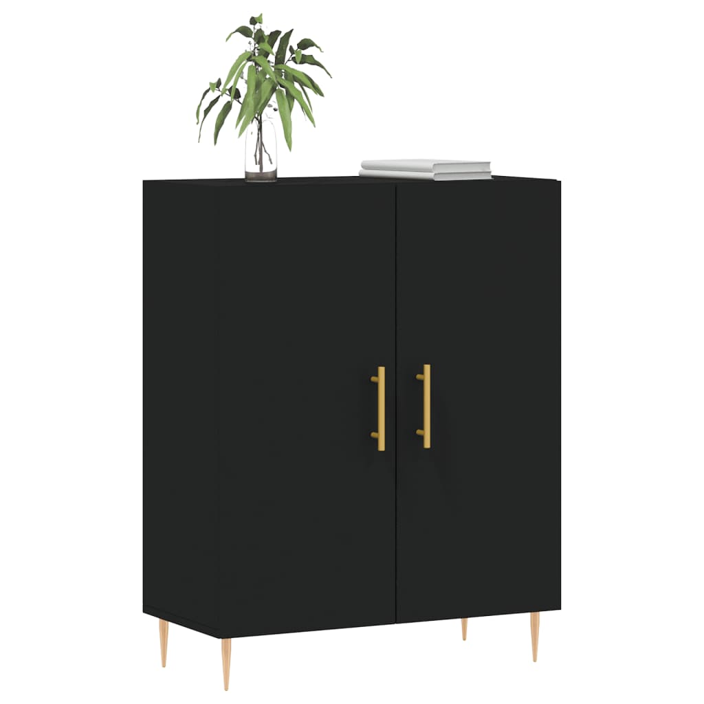 Sideboard Schwarz 69,5x34x90 cm Holzwerkstoff