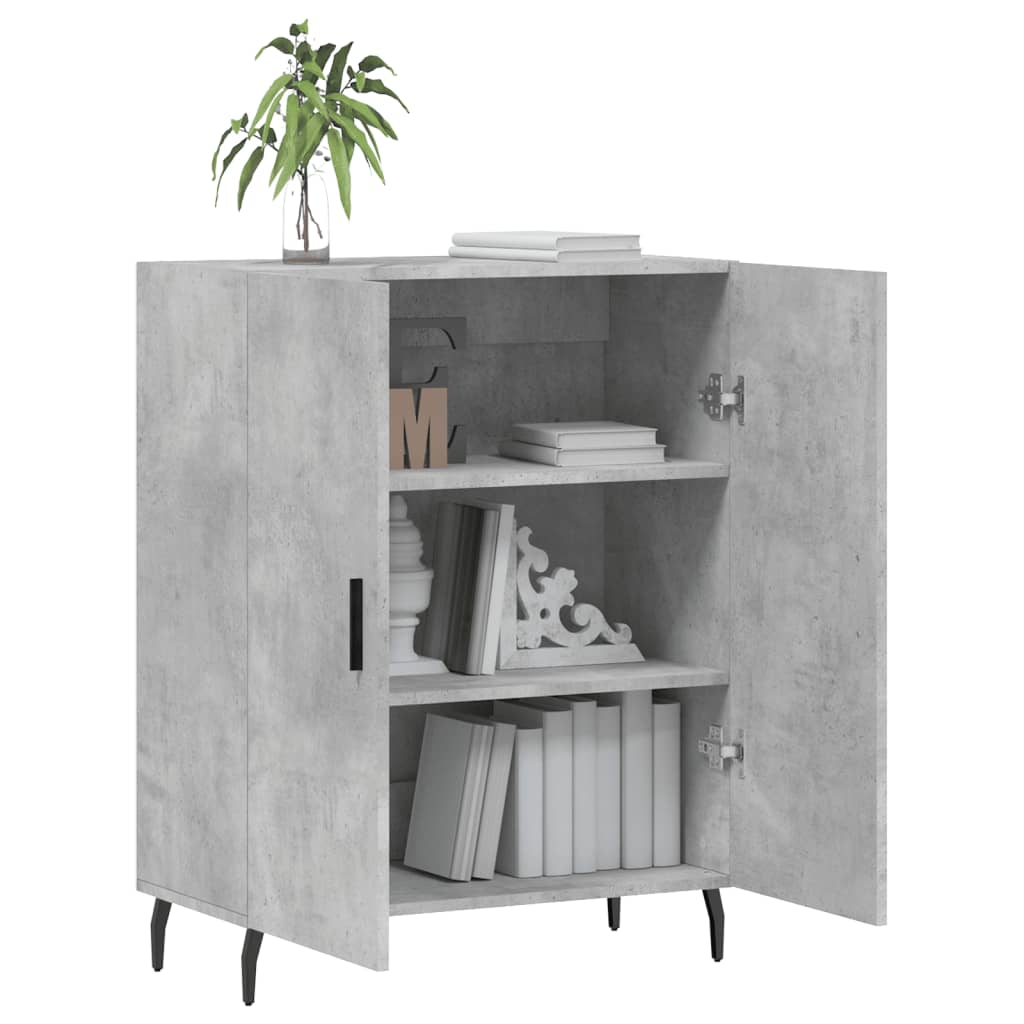 Sideboard Betongrau 69,5x34x90 cm Holzwerkstoff